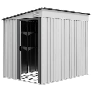 4goodz Metalen gereedschapsschuur 2,81m² 154x206,5x181 cm met bodemframe