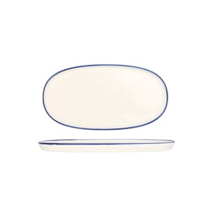 Bonna Serveerschaal linea blue porselein 30 cm set van 2