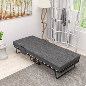 4goodz Opklapbaar logeerbed 1 persoons met wielen tot 150 kg 190x80 cm