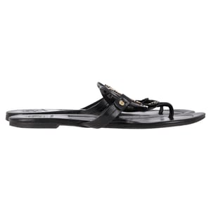 Tory Burch Miller Soft Sandals in Black Leather