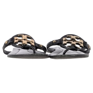 Tory Burch Miller Soft Sandals in Black Leather