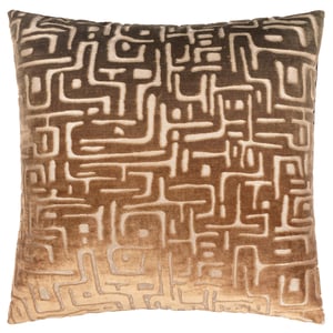 Hoem Soren Cut Velvet Feather Filled Cushion
