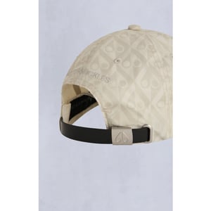 Moose Knuckles Crescent logo cap monogram alabaster
