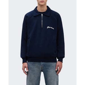 Flaneur Homme Heren signature raglan half zip