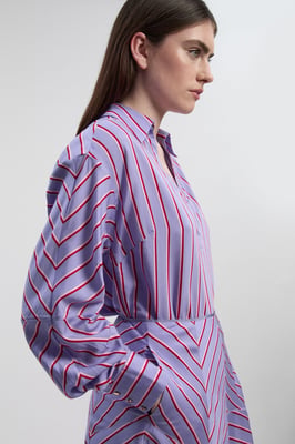 Cotton Stripe Tailored Shirt