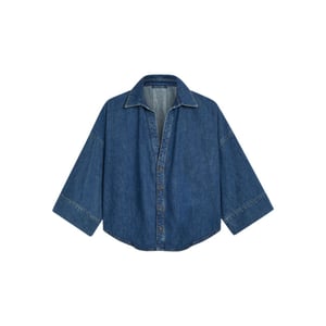 Summum Blouse denim kimono light cotton twill 2s3346-5184