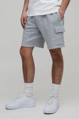Basic Relaxed Fit Cargo Jersey Short