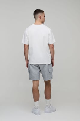 Basic Relaxed Fit Cargo Jersey Short