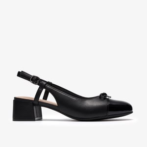 Iridessa Sling Black Leather Shoes