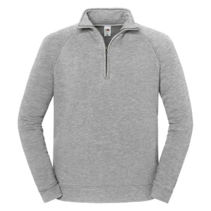 Fruit of the Loom Unisex Adult Iconic Premium Quarter Zip Sweatshirt (Athletic Heather)