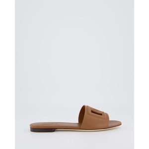 Dolce and Gabbana Dames d&g logo flat slides