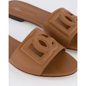 Dolce and Gabbana Dames d&g logo flat slides