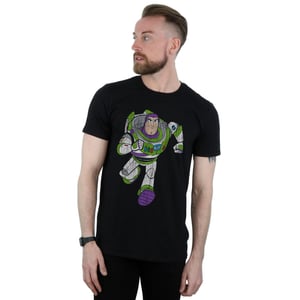 Disney Heren Toy Story 4 Classic Buzz Lightyear T-Shirt (Zwart)