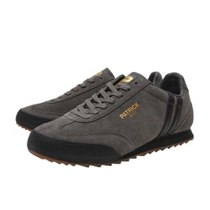 Patrick Mens Rio Suede Trainers (Charcoal/Black)