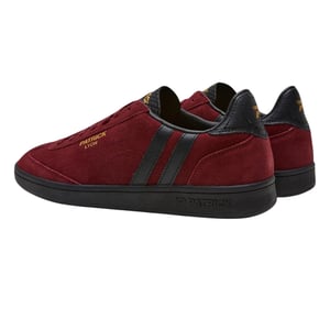 Patrick Mens Lyon Suede Cupsole Trainers (Burgundy/Black)
