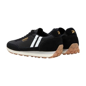 Patrick Mens Monza Suede Trainers (Black/White)