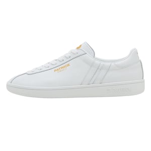 Patrick Mens Monaco Suede Cupsole Trainers (White)