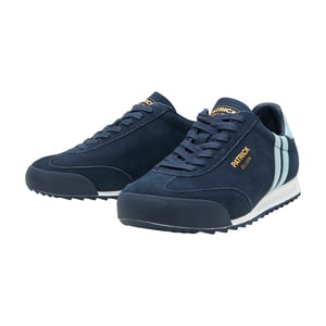 Patrick Mens Dijon Suede Running Trainers (Navy/Sky Blue)