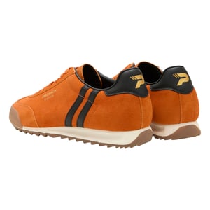 Patrick Mens Dijon Suede Running Trainers (Orange/Black)
