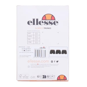 Ellesse Heren Muxel884 Bold Stripe Boxershorts (Verpakking van 3) (Zwart)