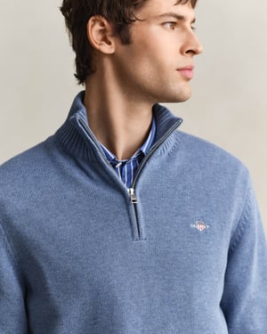 Half Zip Jumper in Dark Grey