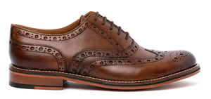 Chapman & Moore Oxford Brogue Leather Men's Mahogany Shoes