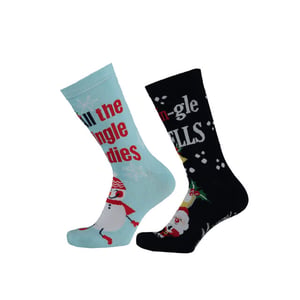 Apollo 2-pack foute dames kerstsokken print