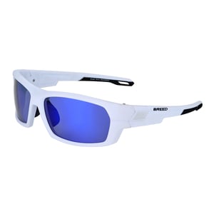 Breed Sirus gepolariseerde zonnebril - Wit/Blauw