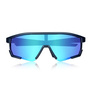 Breed Vega gepolariseerde zonnebril - Zwart/Blauw