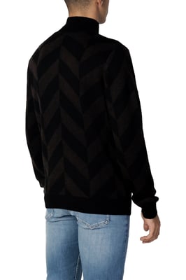 Chevron Mock Neck-tröja