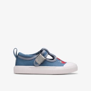 Foxing Berry Toddler Blue Canvas Shoes