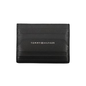 Tommy Hilfiger Svart Läder Plånbok för Män