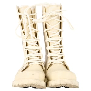 Dior DiorCamp Lace-Up Ankle Boots in Cream Rubber