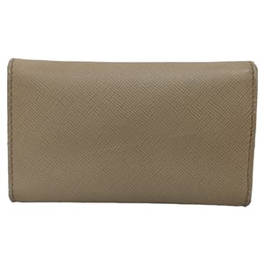Prada sleutelhanger in beige saffiano leer
