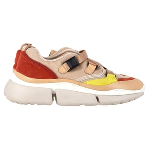 Chloé Sonnie låga sneakers i flerfärgad blandteknik