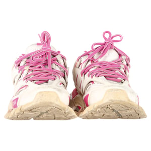 Balenciaga Track Sneakers in Pink and White Polyurethane