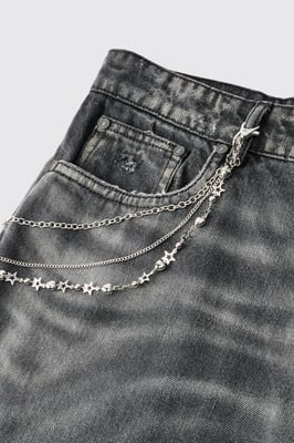 Star Heart Jean Chain