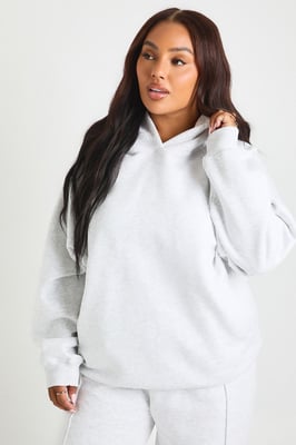 Plus Core Basic Raglan Seam Oversized Hoodie