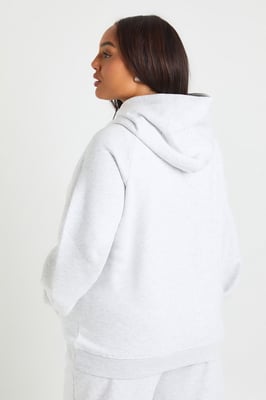 Plus Core Basic Raglan Seam Oversized Hoodie