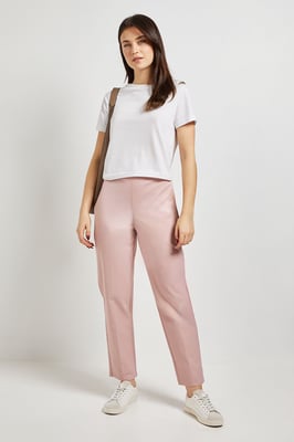 Button Detail Tapered Trouser
