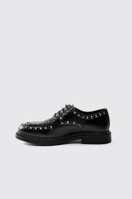 PU Studded Chunky Laced Shoe