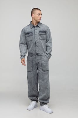 Long Sleeve Relaxed Fit Cargo Boilersuit