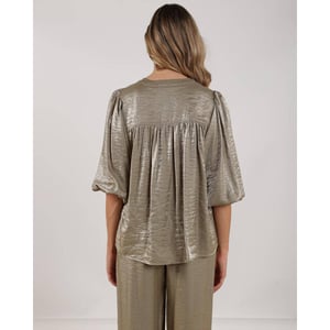 Nukus Nks02231 350 lilly blouse shiny army