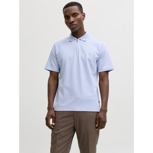 Jack & Jones jprblaethan ss zip polo sn 12292992 chambray