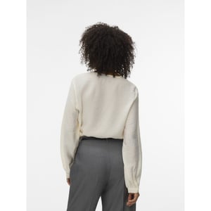Vero Moda vmurli v-neck ls top wvn ga 10338835 cloud dancer
