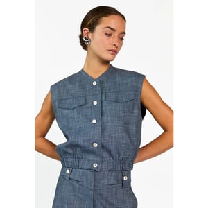 Aaiko Olivia gilet denim