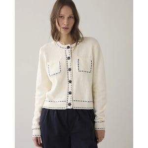 Summum 7s7995-70072 122 cardigan frisee knit ivory