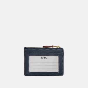 Mini Skinny Id Case In Signature Denim