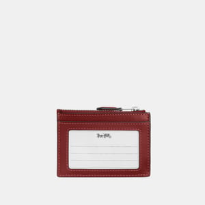 Mini Skinny Id Case In Signature Denim