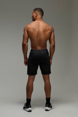 Man Active Zip Pockets Stretch 7inch Gym Short